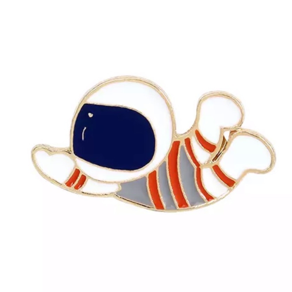 1 LEFT‼️ Astronaut Enamel Pin Small Space Badge Astronomy Nerd Science Student